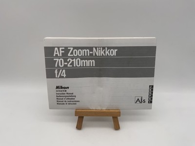 Nikon AF Zoom-Nikkor 70-210mm f/4 Gebrauchsanweisung Bedienungsanleitung Deutsch