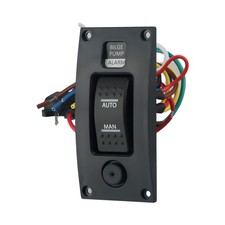 Panneau Interrupteur Pompe Courb�� Forme Plastique Dc 12V 20A On-Off-On Avec