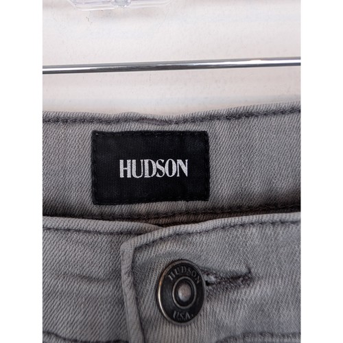 Jeans Hudson denim Heidi vita alta svasati hippie boho retrò designer grigio taglia 31 - Foto 8 di 13