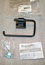 Franklin Brass Maxted Matte Black Euro Toilet Paper Holder Wall Mount Bath
