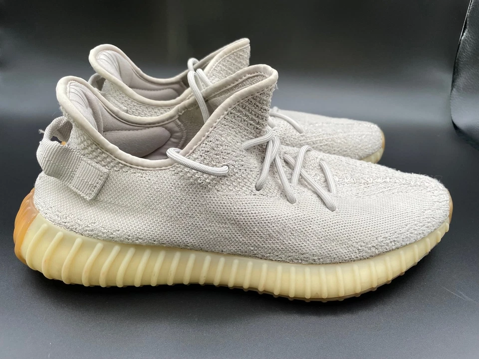 Adidas Yeezy Boost 350 V2 Sesame F99710 Sz 12 Pre Owned No Box - Image 4 of 4