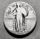 U.S. Standing Liberty Quarter, 25c, 1928, Beautiful Design