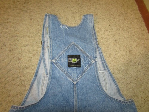 Men's Vintage 90's Doc Dr. Martens Denim Bibs Bib Overalls Medium USA Grunge - Picture 10 of 16
