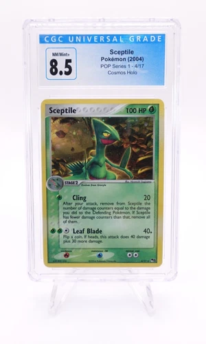 Sceptile 2004 Pokemon POP Series 1 #4 Cosmos Holo CGC 8.5