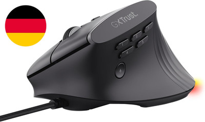 Gxtrust 145 Rexxa Vertikale Gaming Maus Mit Programmierbaren Tasten, 12.8K DPI, 