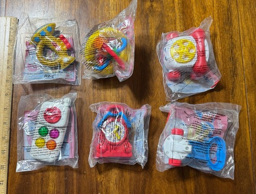 Posten 6 Fisher Price McDonalds unter 3 Spielzeug Telefon Trompete Uhr Rasenmäher Popper - Bild 2 von 2
