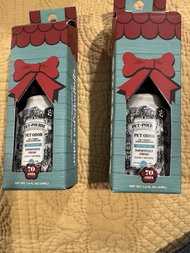 2 Poo-Pourri Pet Odor Refresher Pawsitivly Fresh Scented Air Freshener 1.4 fl oz