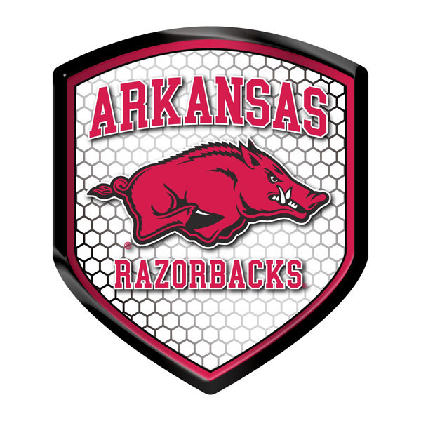 Arkansas Razorbacks Reflector Auto Decal [NEW] Car Emblem Shield ...