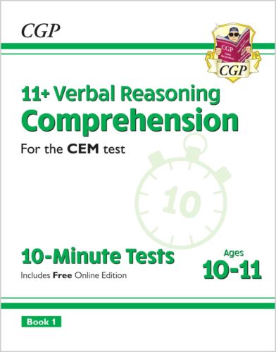 11 Plus Year 6 CEM Verbal Reasoning Comprehension Book 1 with Answer Ages 10-11 - Picture 1 of 8