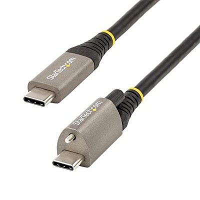 StarTech.com 3ft 1m Top Single Screw Locking USB C Cable 10Gbps, USB 3.1/3.2 Gen