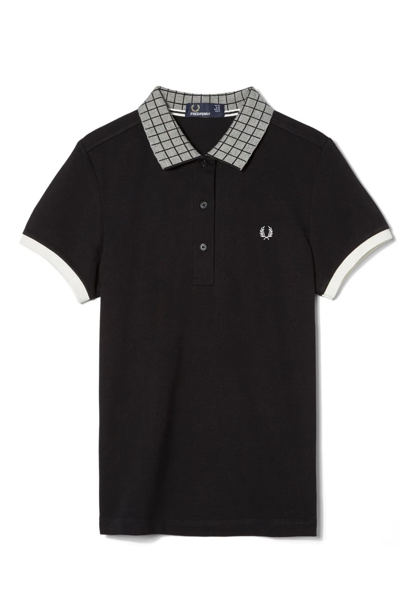 Fred perry polo checkered clearance collar