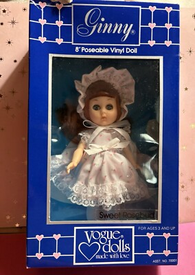 Ginny 8  Poseable Doll, Sweet Rosebud, Vogue Dolls 1984