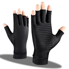 ITHW Arthritis Pain Relief Gloves for Women and Man Copper Compression Gloves...