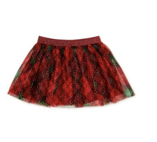 Holiday Time Toddler Girls Glitter Tutu Skirt NWT