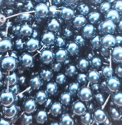 x5 cuentas de perlas de vidrio artesanales redondas joyería artesanía perlada 4 mm mezcla aleatoria - Imagen 11 de 16