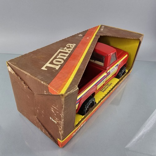 Vintage Tonka HOT PICKUP Truck 2360 Red Pressed Steel XR-101 1970s Original - Picture 7 of 23