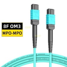 MPO(F) to MPO(F) Trunk Cable OM3 8F 12F ​Polarity A Fiber Optic Patch Cord 1-40M