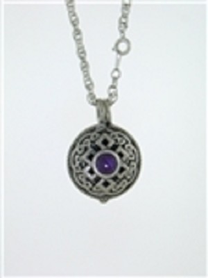 Pendentif Circulaire Style Celtique En étain Poli - Sans Chaîne, Unisexe, Neuf Sans Emballage