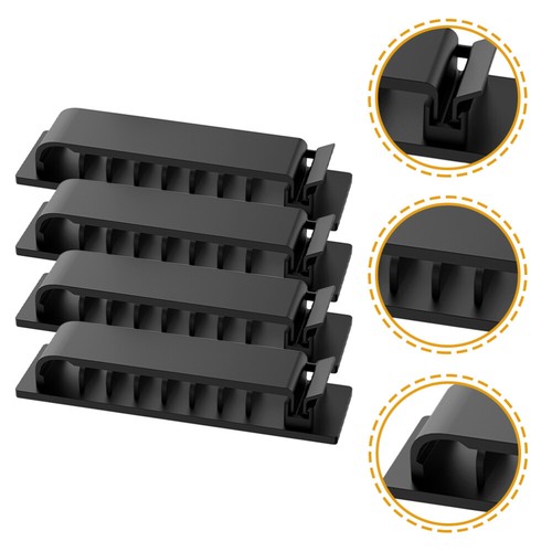 4 Pcs Cable Manager Travel Office Wire Tidy Holder Organizers for Cords - Afbeelding 4 van 10