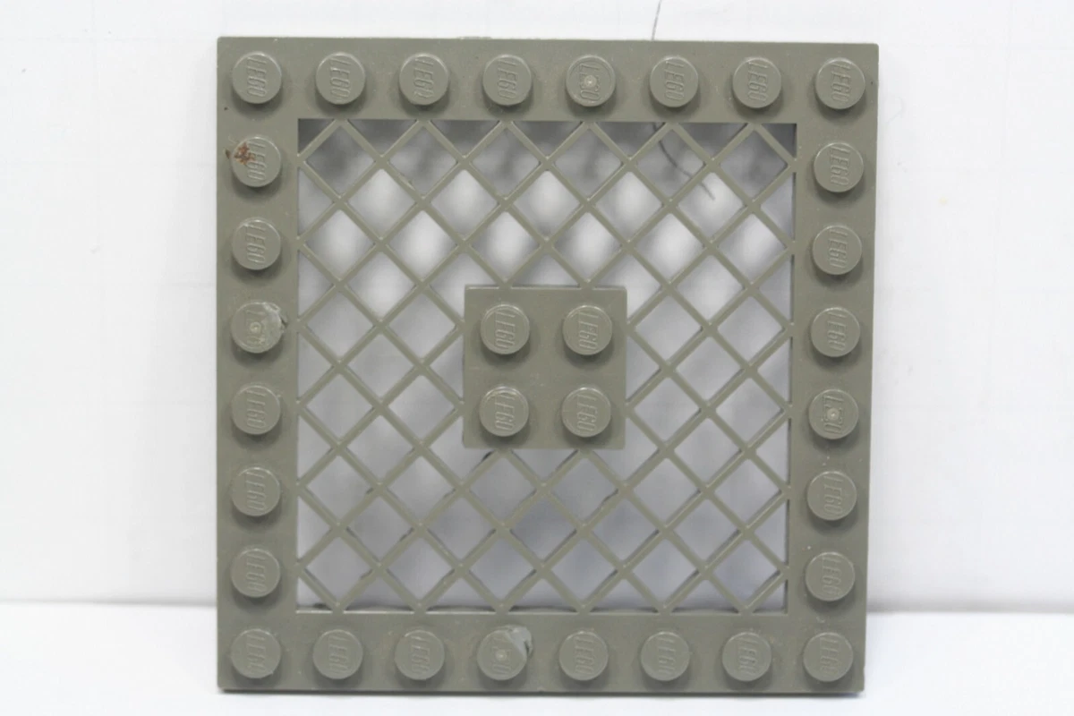 Lego 4151 grid plate 8x8 No hole old dark gray