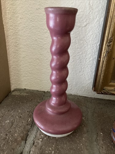 Antique Early 20thC American Arts & Crafts FULPER Art Pottery Candlestick - Picture 9 of 9