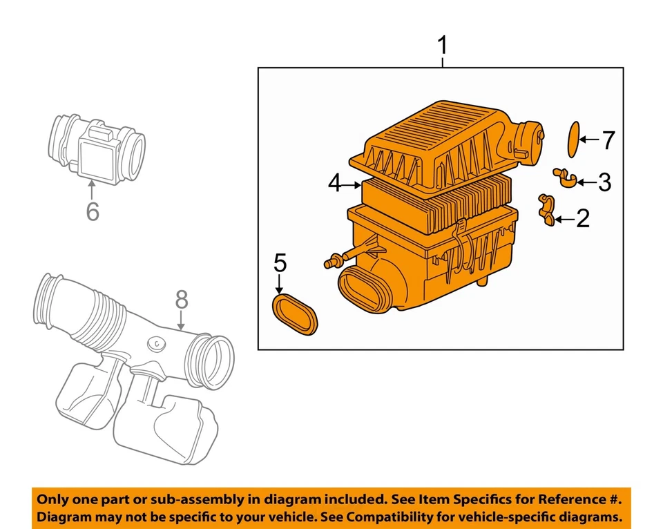 Conjunto de filtro de aire usado se adapta a: Land Rover Range Rover 2000 grado A Foto 3 de 4
