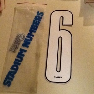 VINTAGE BMX HARO STADIUM FAT NUMBER DECAL OLD SCHOOL PLATE USA MX NOS