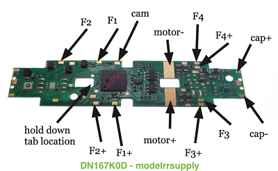 NUOVO Decoder Mobile Digitrax DN167K0B Per Molte Locomotive Scala - Foto 10