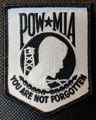 POW MIA KIA Crest White with Black Embroidered Biker Patch | eBay