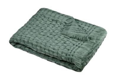 Plaid ALFIE, Salbeigrün, 130 x 150 cm