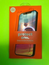 onn. Glass Screen Protector w/ Built-in Microbial Protection iPhone 12, 12 Pro