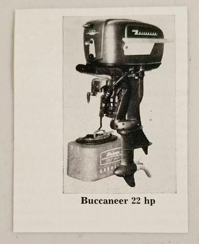 1955 Magazine Photo Buccaneer 25-HP Outboard Motors Gale Products Galesburg,IL