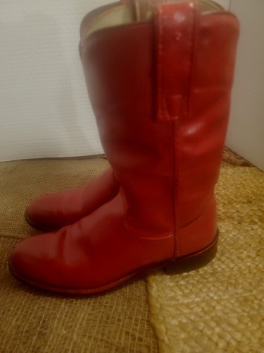 Womens Vintage Classic WESTEX Roper Cowgirl Cowboy Red Boots Size 5.5M - Picture 5 of 21