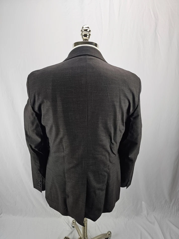 Theory Men's Gray Wool Blend Blazer Jacket 42R - Image 4 of 4