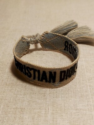 bracelet vintage christian dior j'adior écru/bleu ciel - Main Image