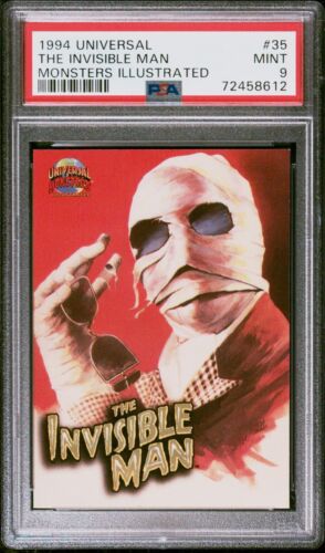 1994 Universal Monsters Illustrated #35 The Invisible Man Mint 9 PSA - Afbeelding 1 van 2