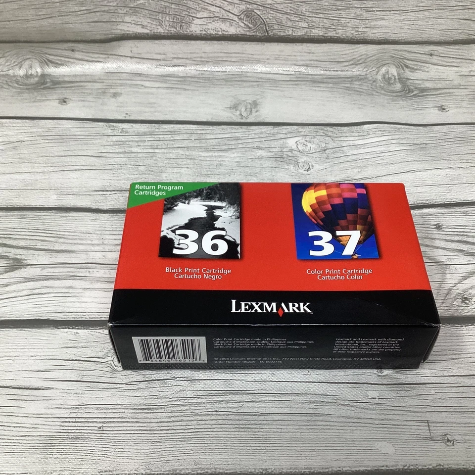 Lexmark 18C2229 2-PK Black 36 Color 37 Cartridge - Image 4 of 4