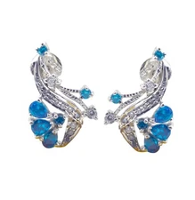 excellent Multi CZ 925 Sterling Silver Multi genuine Designer US gift