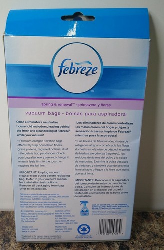 Febreze BISSELL Style 3267 Vacuum Bags, 3 Count, New - Picture 2 of 5