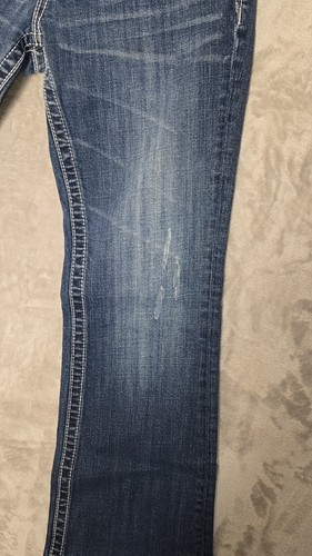 Miss Me Bootcut Jeans Womens Grunge Punk Rock Rockabilly Metalhead Goth Size 27 - Picture 4 of 17