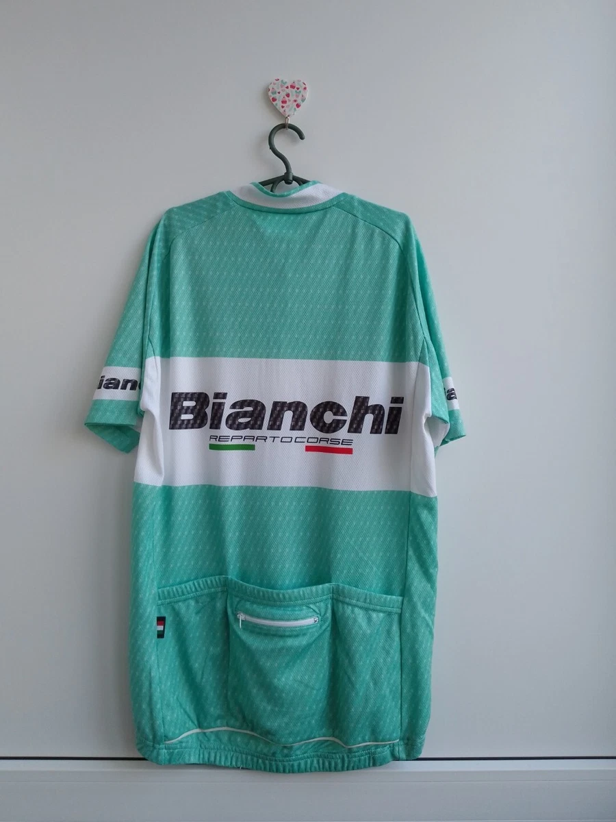 Cycling Jersey Nalini Bianchi Short Sleeve Full Zip Size M eBay