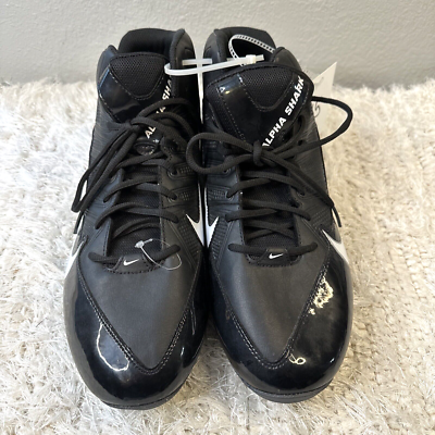 NIKE ALPHA SHARK 642777-001 BLACK FASTFLEX FOOTBALL CLEATS SHOES