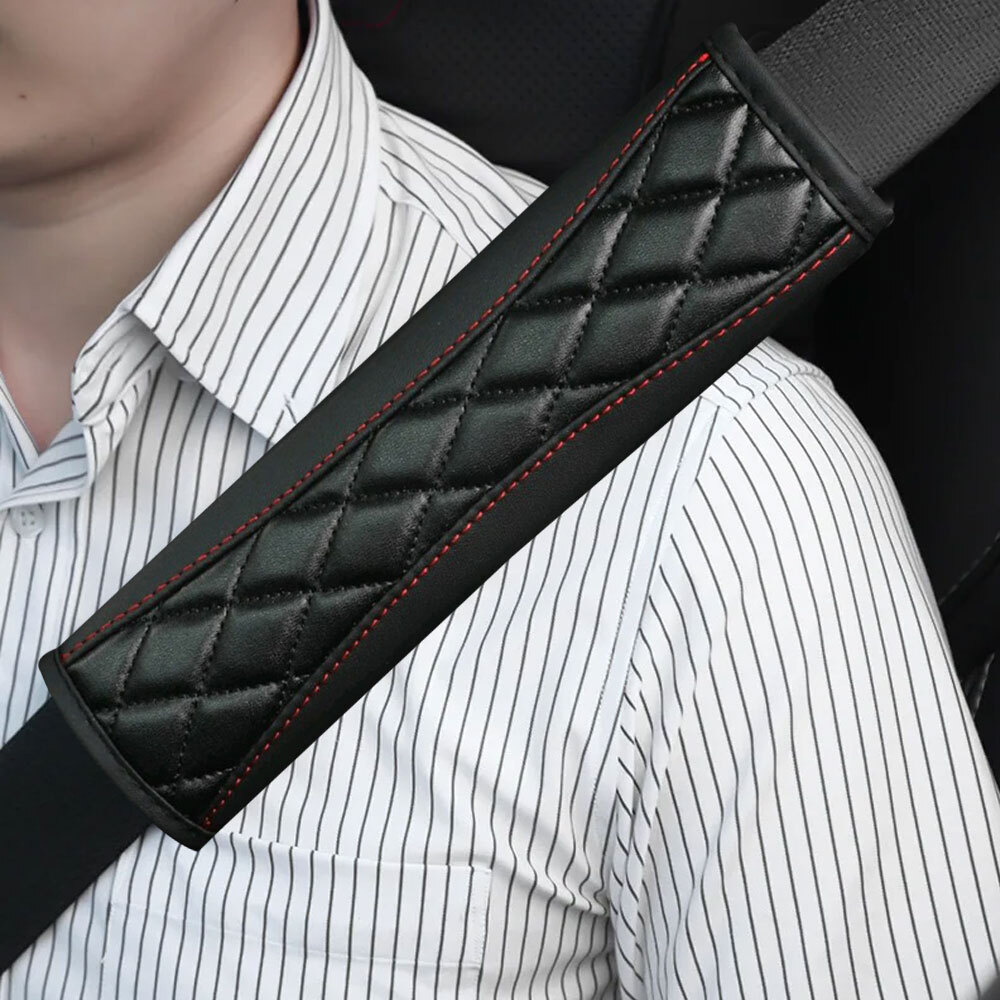 2 Pieces (1 PAIR) Soft Safety Seat Belt Cover Cushion Shoulder Harness