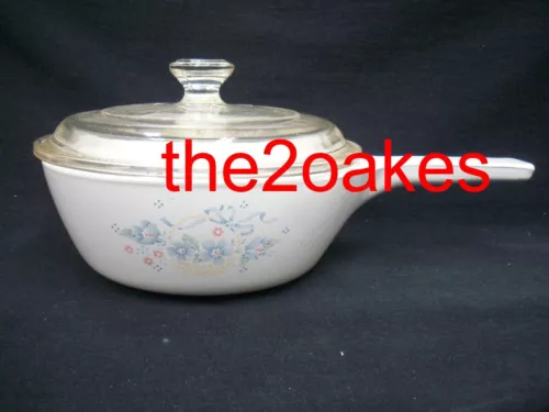S-81 Corelle Country Cornflower Corning Ware 1 pt Pint Menuette Pan Skillet P-81