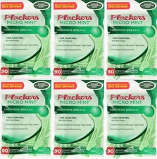 PLACKERS MICRO MINT FLOSS Packs 3 pack or 6 pack choices 