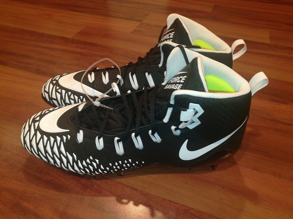 Nike Force Savage Football Cleat Men\'s Black New without Box Size 11 Nike Force Savage Pro 2 Football Cleats Mens Size 11 Black  main image 2