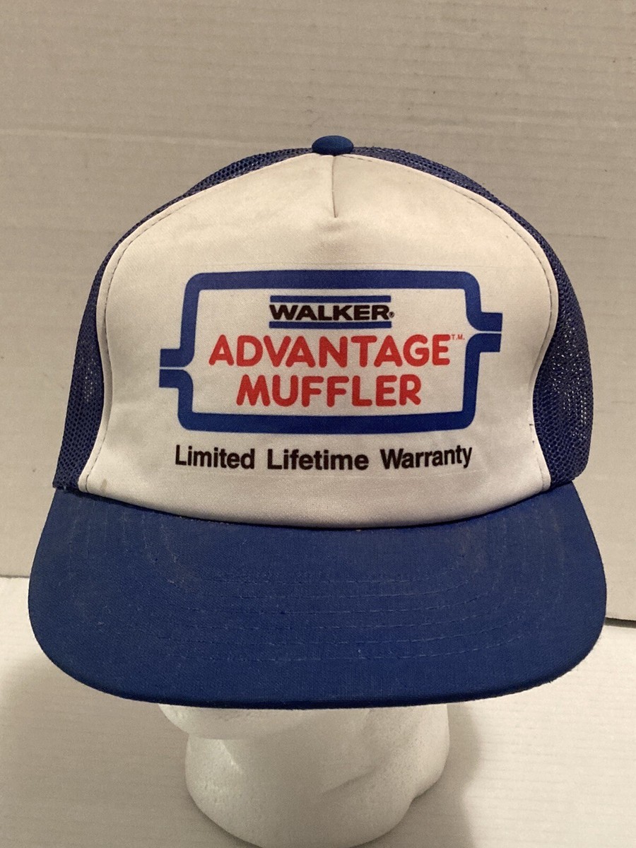 Walker Muffler Hat Mesh Trucker Snapback Foam Cap Mechanic Auto