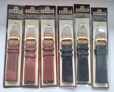 20X BrownblackHigh-Quality Two-Piece Soft Leather Watch Band Straps 22mm job lot