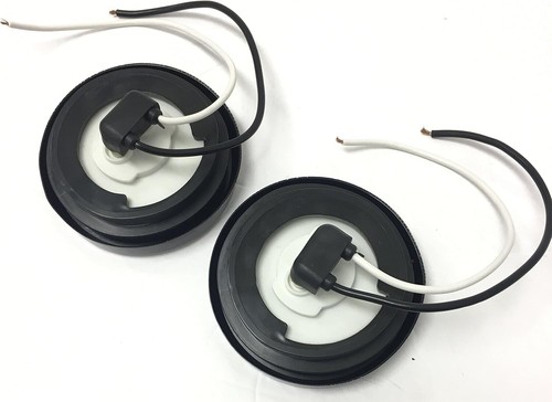 2" LED Round Amber Marker Light with Grommet for Trailer, Truck, RV – 2 Pack - Bild 2 von 3