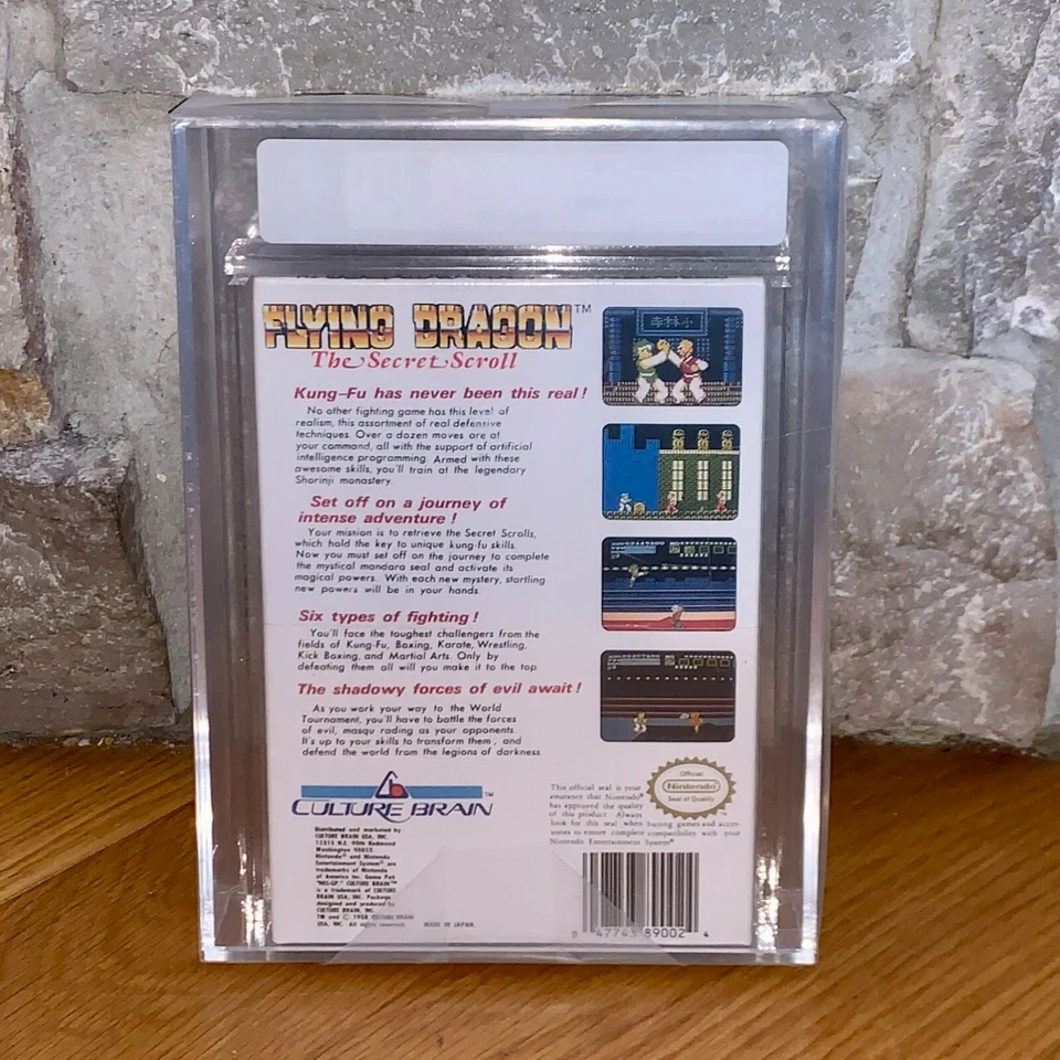 Brand New NES Flying Dragon 1989 Factory Sealed Game VGA 80+ Graded H-Seam - Image 2 of 4